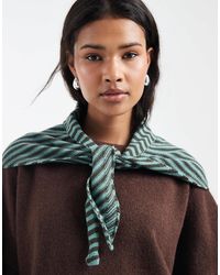 ASOS - – dreieckiger strickschal mit streifen - Lyst