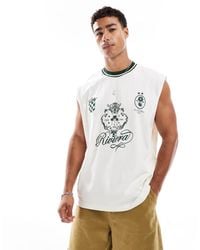 ASOS - Oversized Tank With Sports Graphic - Lyst