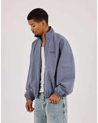 CERNUCCI - Check Funnel Neck Zip Jacket - Lyst