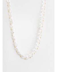 ASOS - Asos design curve – 2er-pack halsketten mit kleinen süßwasser-kunstperlen - Lyst