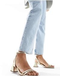 ASOS - Honeydew- Sandali Con Tacco Largo Medio - Lyst