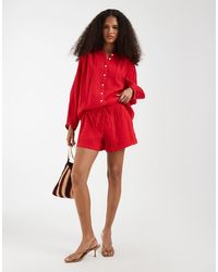 Gap - Baggy Linen Look Shorts - Lyst