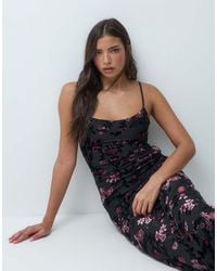 Motel - Nismara Devore Floral Maxi Dress - Lyst