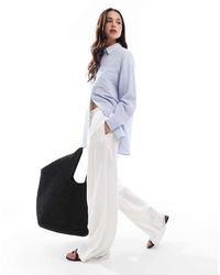 Stradivarius - Ruimvallend Overhemd - Lyst
