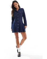 Tommy Hilfiger - – mini-hemdkleid aus denim - Lyst