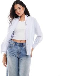 SELECTED - Oversized Gestreept Overhemd - Lyst