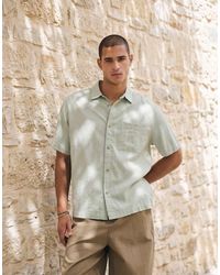 ASOS - Relaxed Linen Blend Shirt - Lyst
