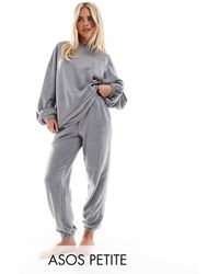 ASOS - Asos Design Petite Lounge Mix & Match Fleece jogger - Lyst
