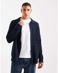 Threadbare - Cárdigan Abotonado Con Solapas De Punto De - Lyst