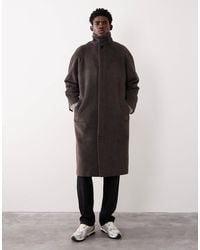 ASOS COLLECTIVE - Manteau en laine mélangée - Lyst