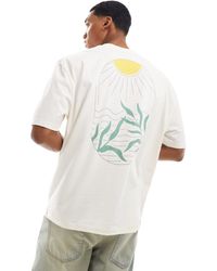ASOS - T-shirt oversize à imprimé soleil au dos - Lyst
