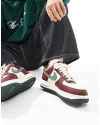 Nike - Air force 1 '07 lv8 - baskets - bordeaux, vert et blanc cassé - Lyst