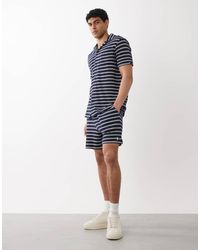 Polo Ralph Lauren - Icon Logo Knitted Striped Shorts - Lyst