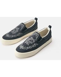 Pull&Bear - Embroidered Canvas Trainers - Lyst