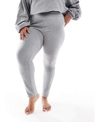ASOS - Asos design curve – mix & match – lounge-leggings aus fleece - Lyst