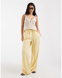 ONLY - Linen Blend Pull On Trouser Co-ord - Lyst