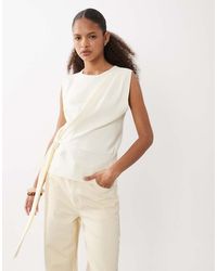 ASOS - Draped Asymmetric Top - Lyst