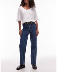 Levi's - Ribcage Straight Ankle Western Jeans - Lyst