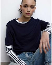 Stradivarius - Basic Regular Fit Heavy Weight T-Shirt - Lyst