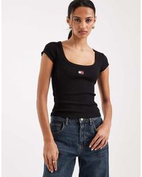 Tommy Hilfiger - Badge Slim Fit Rib T-shirt - Lyst