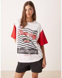 ASOS - Oversized T-shirt With Cherry Graphic - Lyst