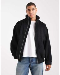 ASOS - Bomberjack Met Wollook - Lyst