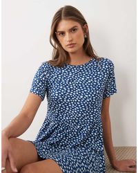 Wednesday's Girl - Short Sleeve Smudge Spot Mini Dress - Lyst