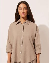 Calzedonia - Short Linen And Viscose Shirt - Lyst