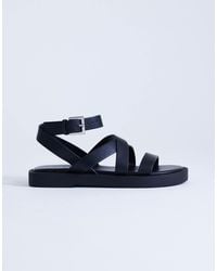 TOPSHOP - Sasha Strappy Flat Sandal - Lyst