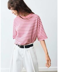 Pull&Bear - T-Shirt Oversize A Maniche Corte - Lyst