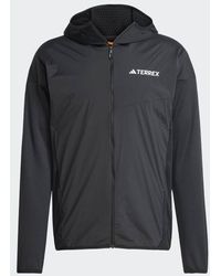 adidas - Terrex Xperior Climawarm+ Wind Light Fleece Hooded Jacket - Lyst