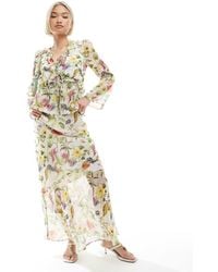 French Connection - Hallie Maxi Skirt Co-ord - Lyst