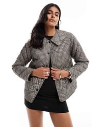ONLY - Collared Quilted Jacket - Lyst