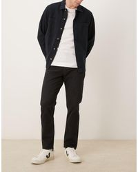 Mango - Vaqueros Negros De Corte Recto Slim De Algodón Ben De - Lyst
