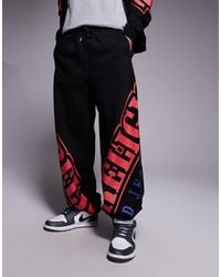 TRUE RELIGION - Joggingbroek Met Gebogen Logo En Trekkoord - Lyst