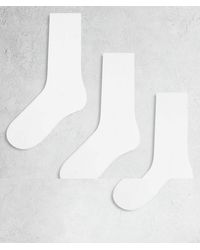 ARKET - 3-pack Cotton Ribbed Socks - Lyst