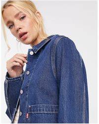 Levi's Veste utilitaire en denim - Délavage bleu moyen