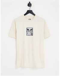 Obey - Eyes icon - t-shirt sporco - Lyst