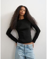 TOPSHOP - Long Sleeve Everyday Tee - Lyst