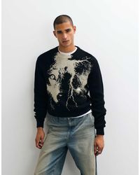Weekday - Oversized Jumper With Wolf Graphic - Lyst