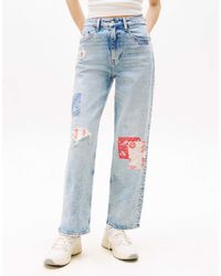 Tommy Hilfiger - – layla mehrfarbige jeans mit geradem schnitt - Lyst