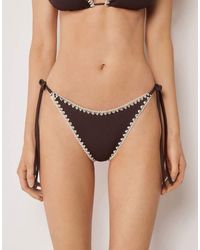 Calzedonia - Tie Brazilian Bottoms Bicolor Embroidery - Lyst