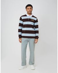 Brave Soul - Striped Rugby Shirt - Lyst