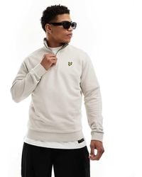 Lyle & Scott - Icon Logo Loopback Quarter Zip Sweatshirt - Lyst