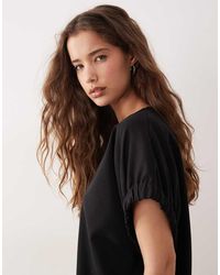 ARKET - Rich Cotton Short Elastic Sleeve Top - Lyst