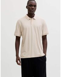 Jack & Jones - Basic Jersey Slim Fit Short Sleeve Spread Collar Embroidered Polo Shirt - Lyst