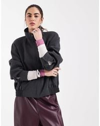ASOS - Power Shoulder Tailored Bomber Jacket - Lyst