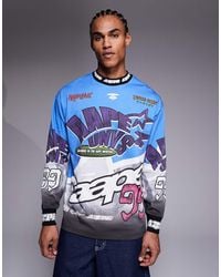 Aape By A Bathing Ape - Aape By A Bathing Ape Long Sleeve Motocross T-shirt - Lyst