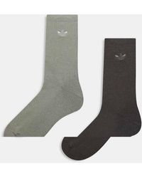 adidas Originals - 2 Pack Of Crew Socks - Lyst