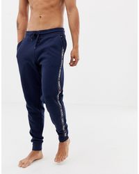 tommy hilfiger contrast taping lounge jogger pants